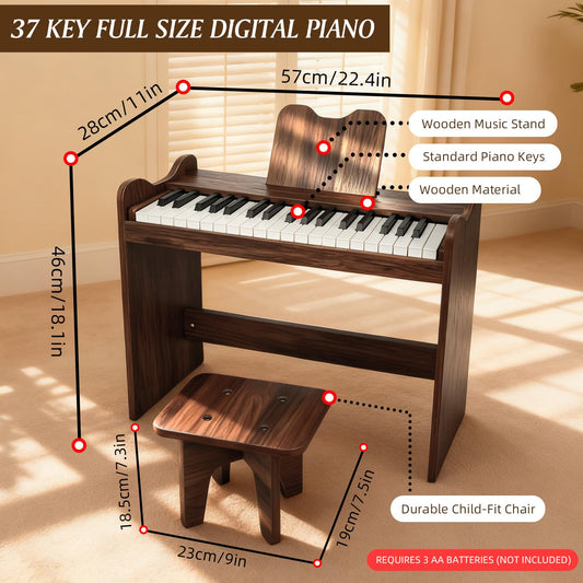 MusicForset wooden build emphasizes durability for years of play.