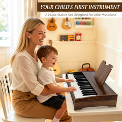 MusicForset wooden body closeup shows durable construction for lasting play.