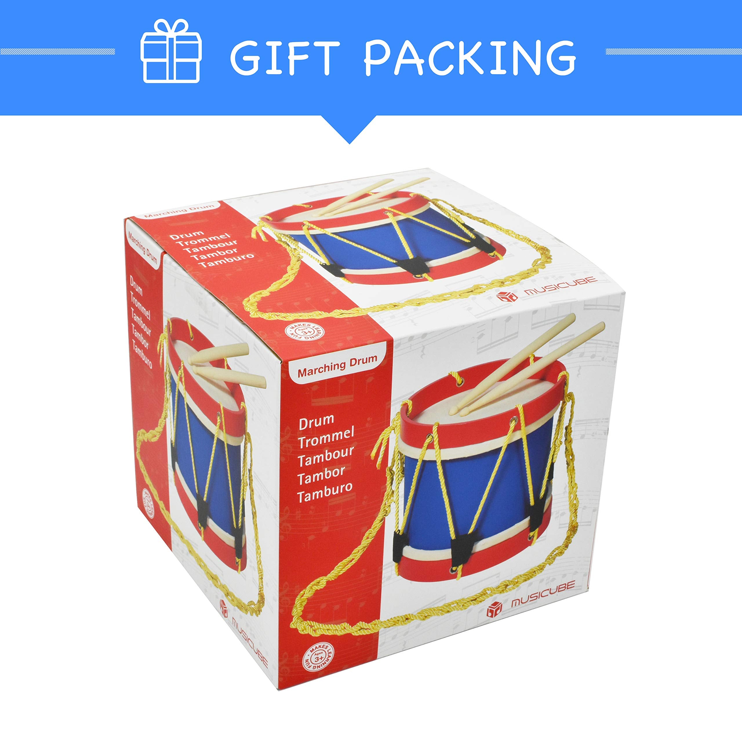 MUSICUBE educational percussion toy promotes fine motor skills.