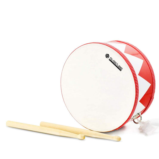 MUSICUBE kids drum set with 8-inch wooden shell for safe play.