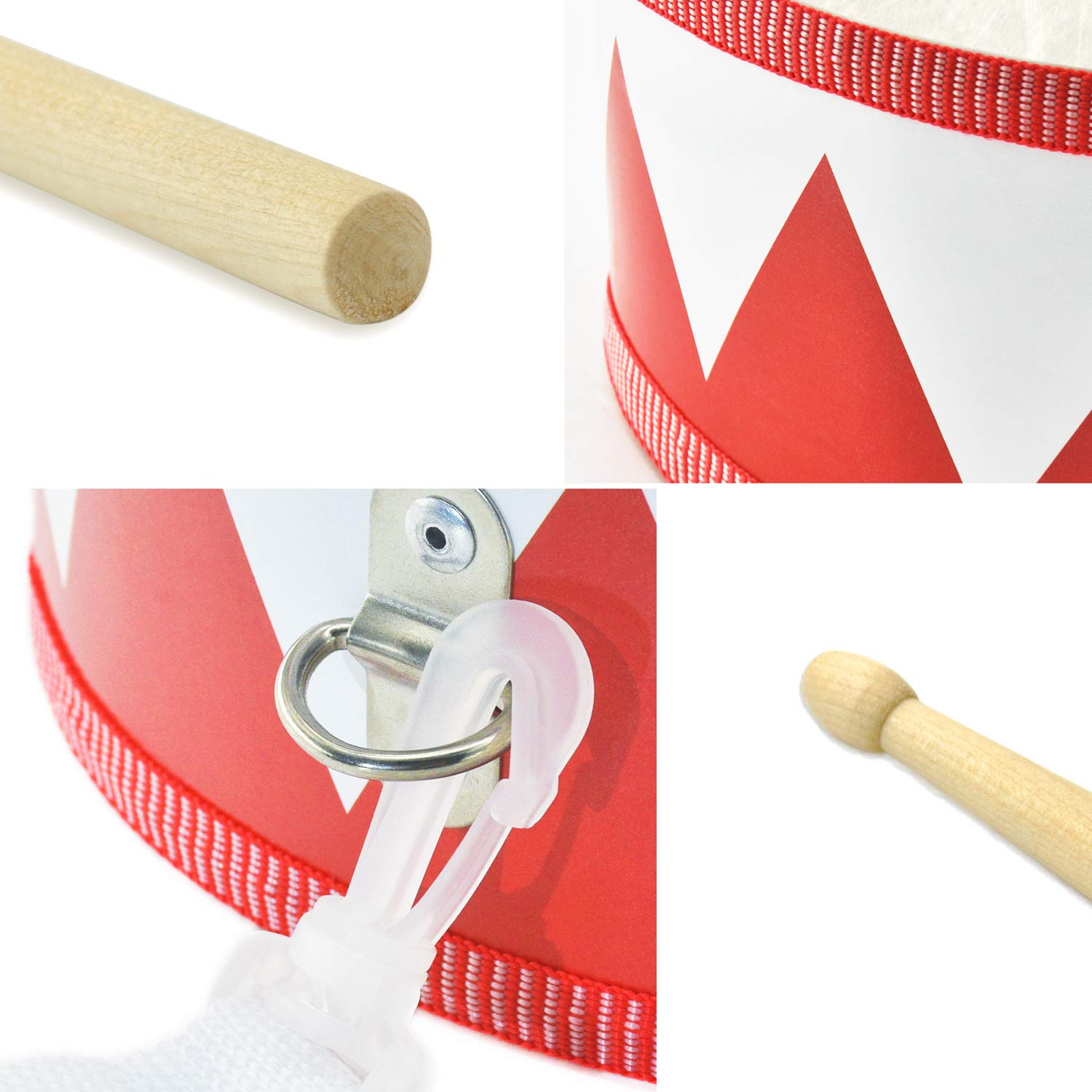MUSICUBE wooden drumsticks included for easy rhythm exploration.