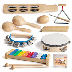 MUSICUBE wooden xylophone for toddlers promotes early rhythm exploration.