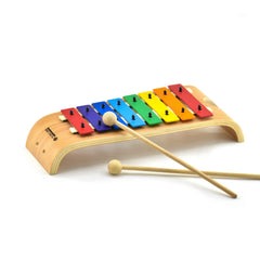 Musicube xylophone for kids with eight wooden bars for safe, engaging play.