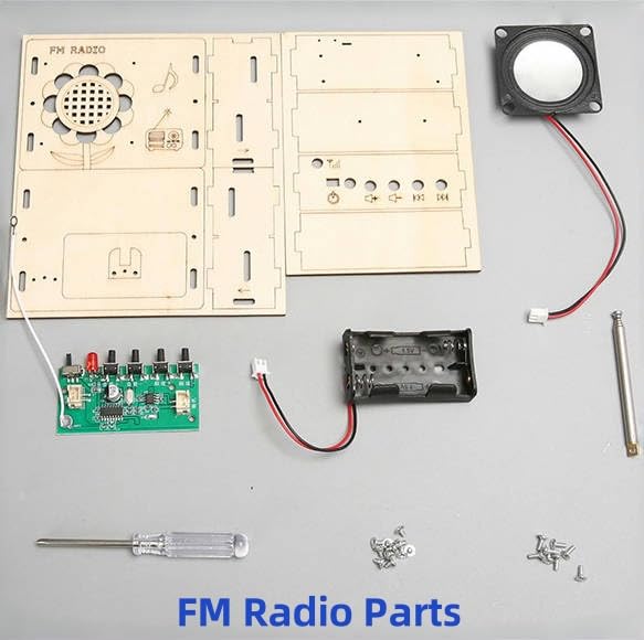 MUXWELL FM Radio Kit control buttons for intuitive testing