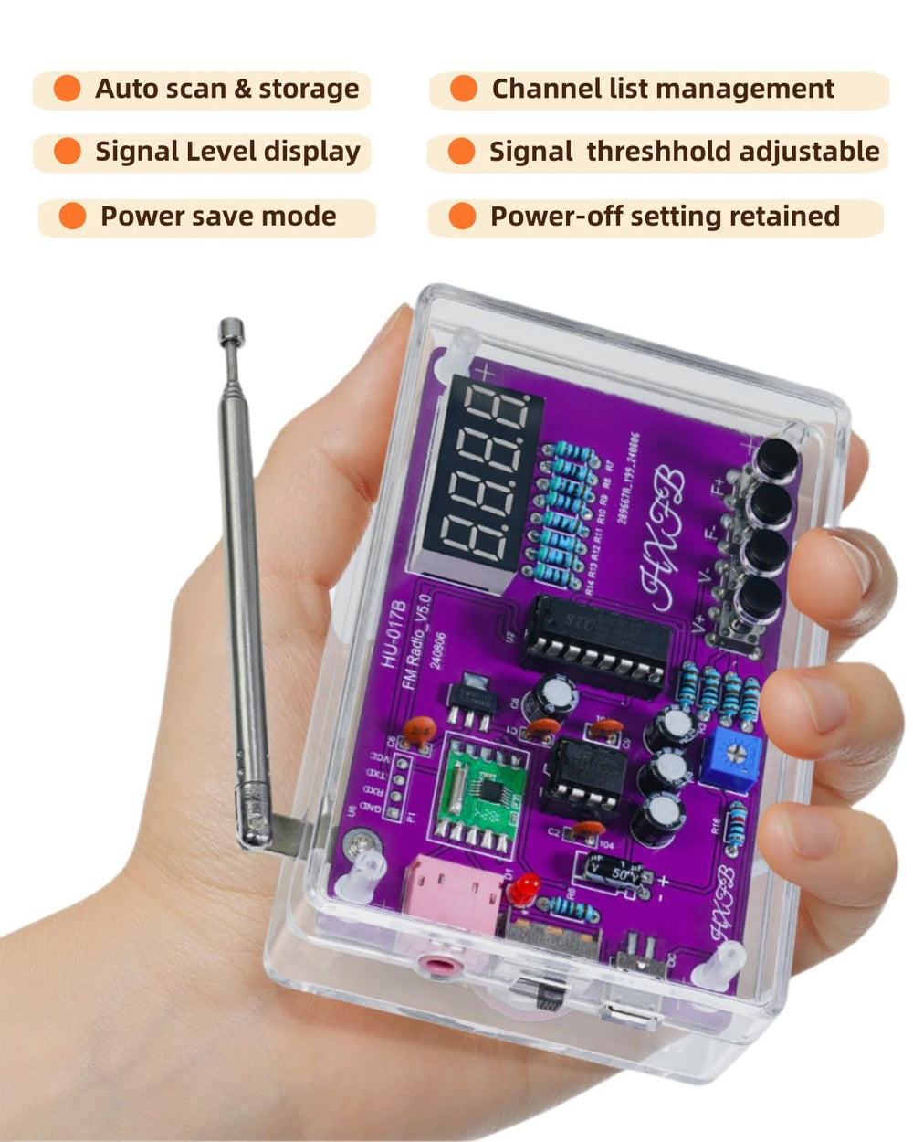 MUXWELL DIY FM Radio Kit hands-on setup for learning