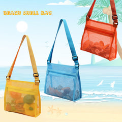 MUYIZI foldable mesh bag shown folded for compact storage.