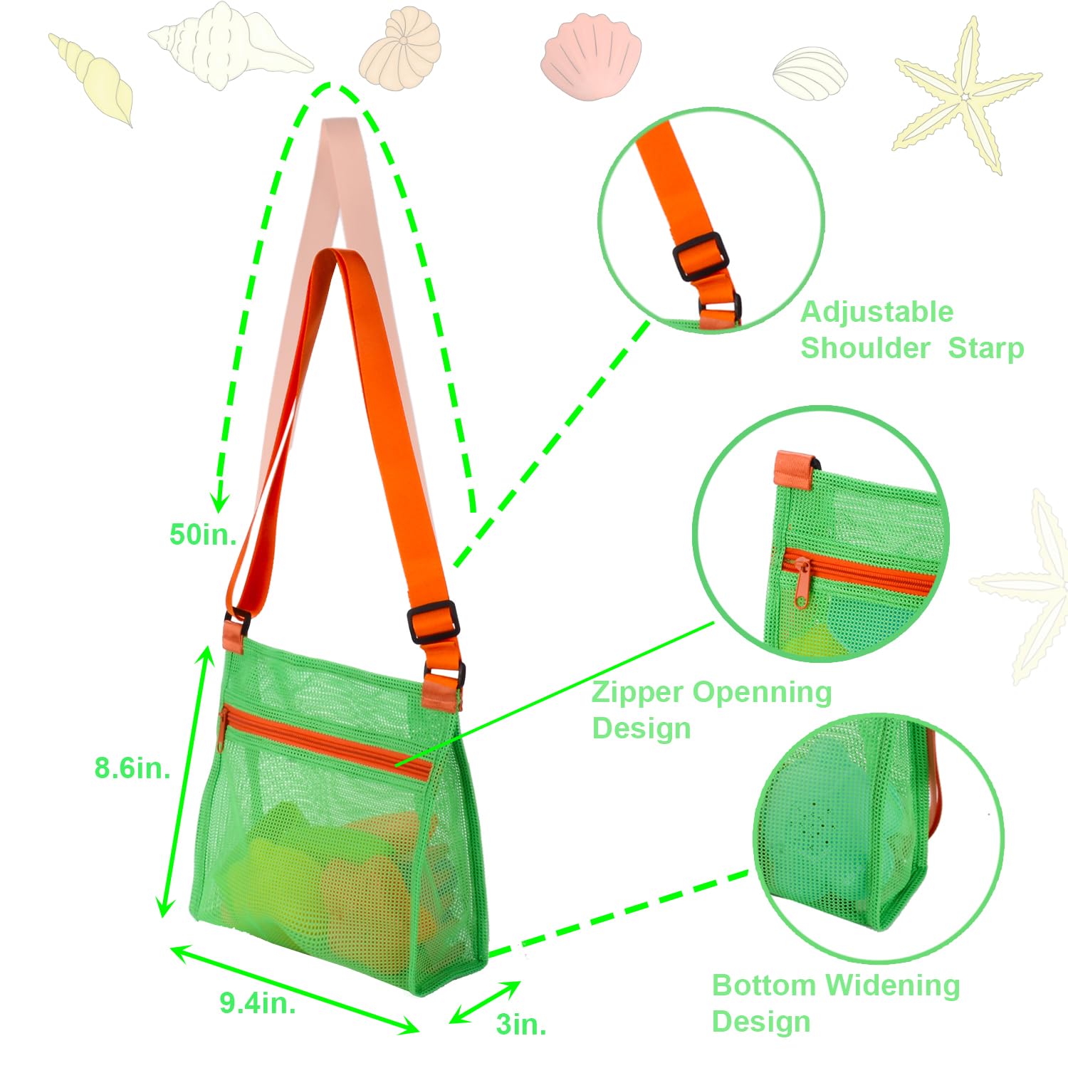 MUYIZI sand filter shovel closeup shows rust-resistant stainless steel mesh.