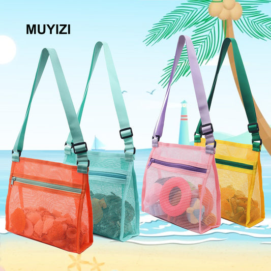 MUYIZI shell bags kids shell collection for outdoor adventures and sand filtration.