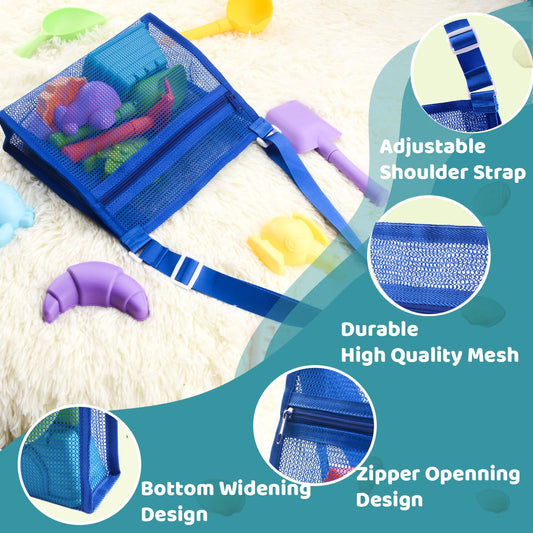 MUYIZI shell bags with zipper for hands free beach treasure transport