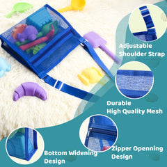 MUYIZI shell bags with zipper for hands free beach treasure transport