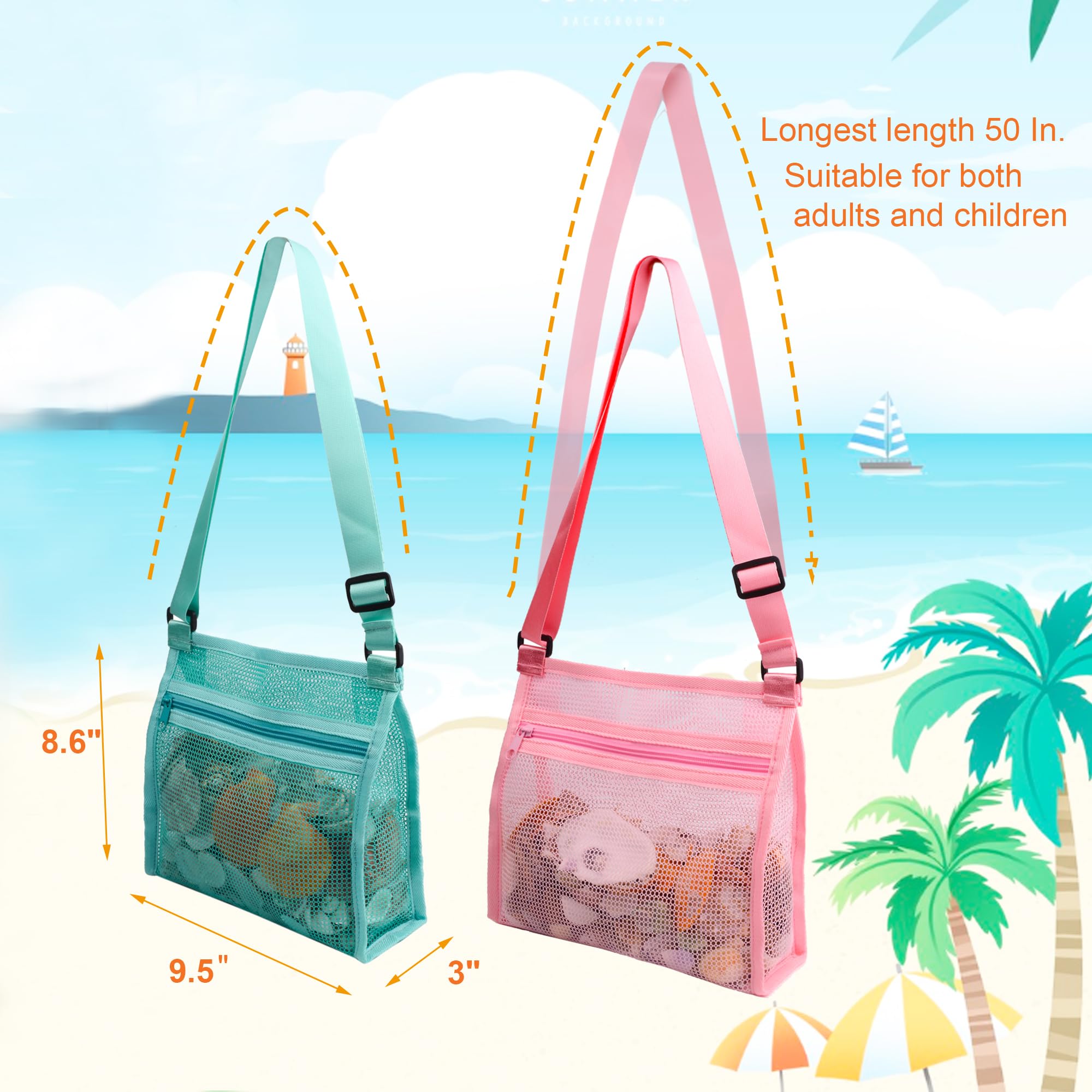 MUYIZI shell bags featuring zipper opening to prevent loss.