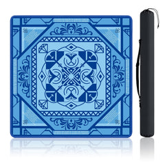 MuyuRise Mahjong table mat blue 31-5x31-5 square offers ample space for multiple players