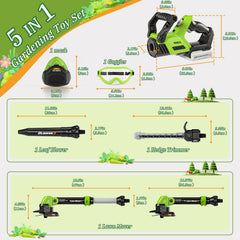 MUZREES leaf blower toy delivers whoosh sound for realistic role-play