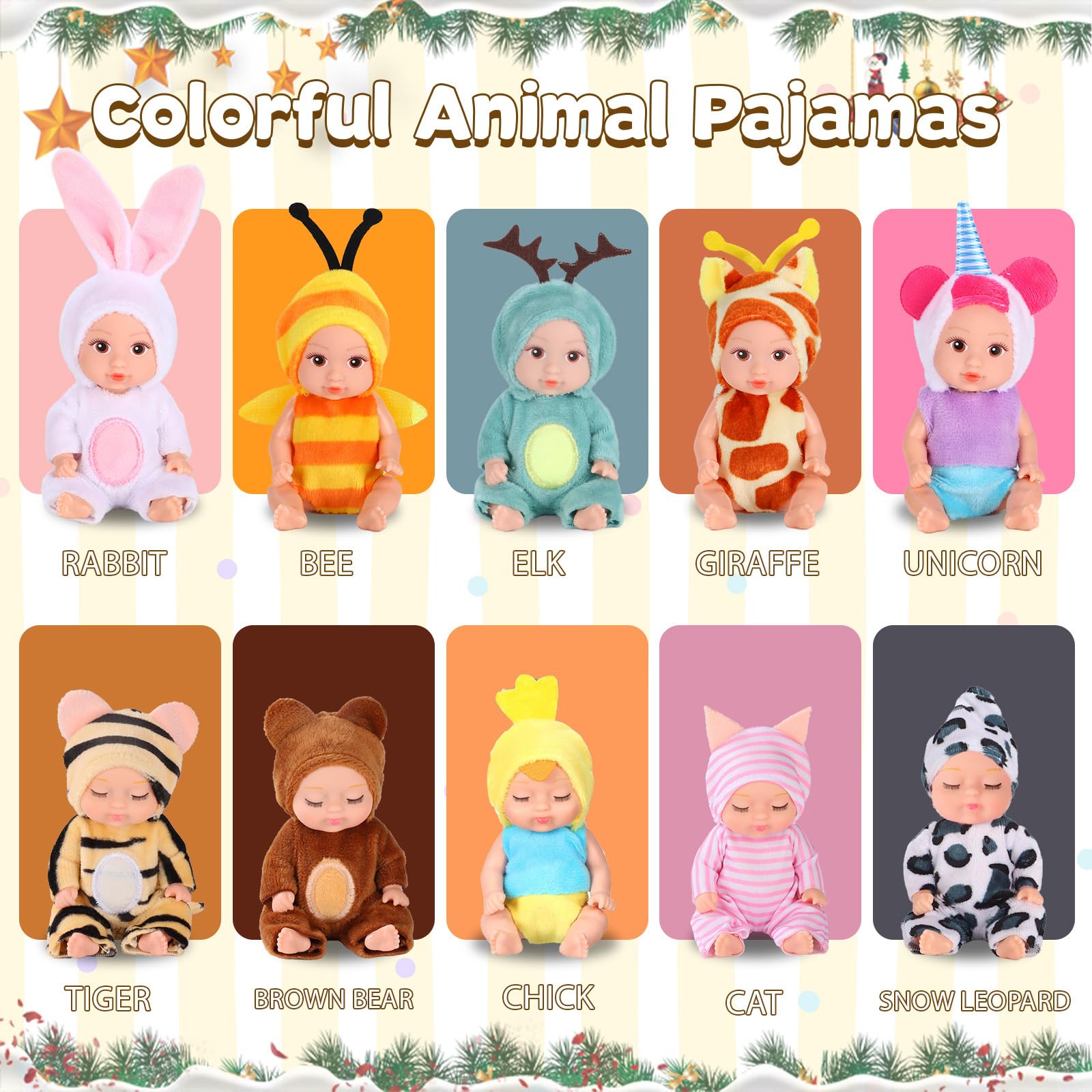 MXSYSHYJ mini dolls with open eyes ideal for curious, expressive play.