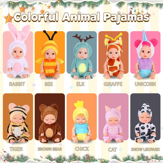 MXSYSHYJ mini dolls with open eyes ideal for curious, expressive play.