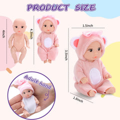 MXSYSHYJ pastel pink outfits and hats for charming character play