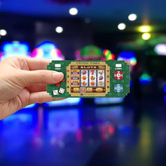 My Arcade Casino Pixel attached to a durable keychain for easy travel gaming.