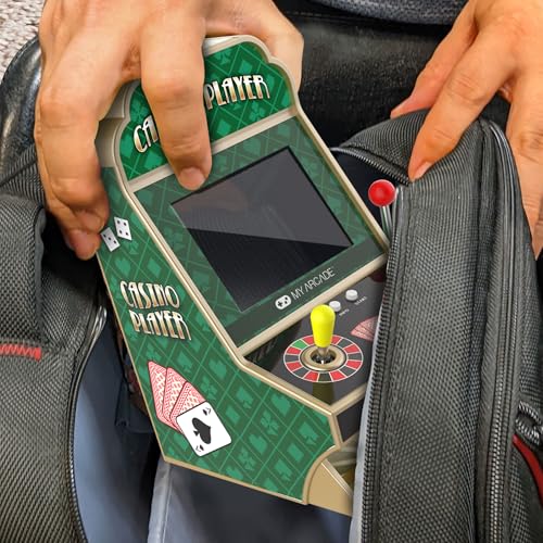 My Arcade Casino Player offers battery or USB-C power for flexible play.