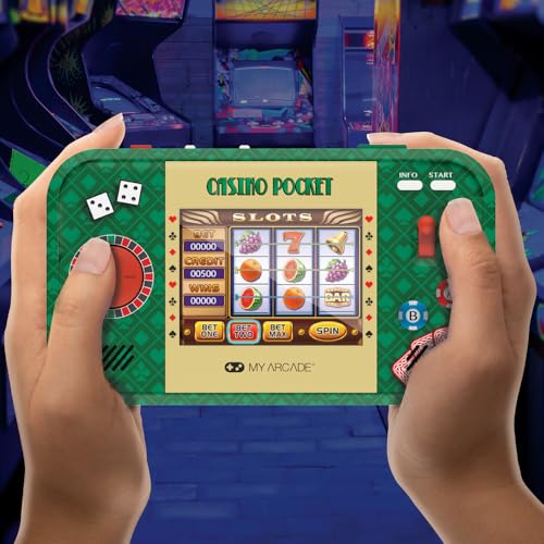 My Arcade Casino Pocket button layout for quick, easy navigation.