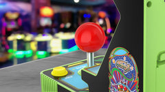 My Arcade Galaga red joystick portability on-the-go gaming with power options