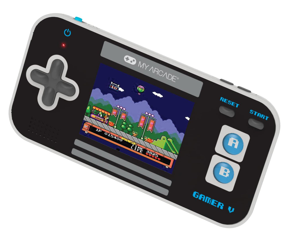 My Arcade Gamer V Classic Blue 2.5 inch color display delivers crisp retro visuals