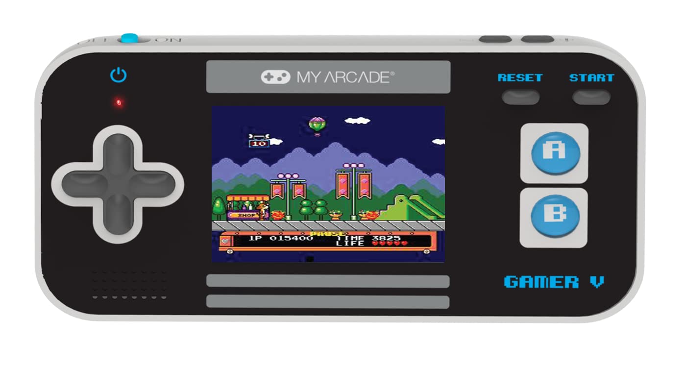 My Arcade Gamer V Classic Blue front view for quick, on-the-go gaming