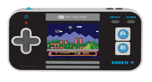 My Arcade Gamer V Classic Blue front view for quick, on-the-go gaming
