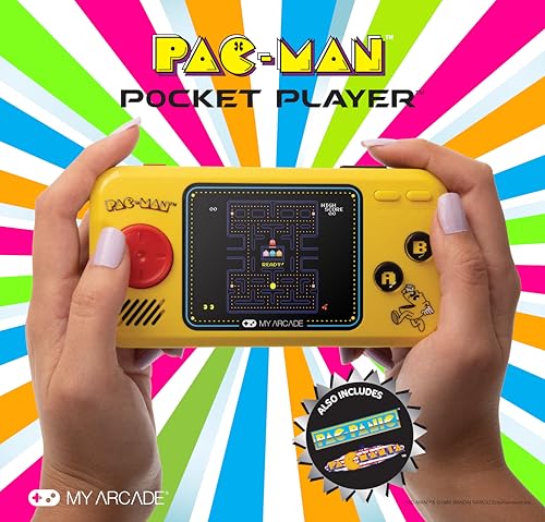 My Arcade Pocket Player Pac-Man artwork highlighting authentic retro vibe for collectors.