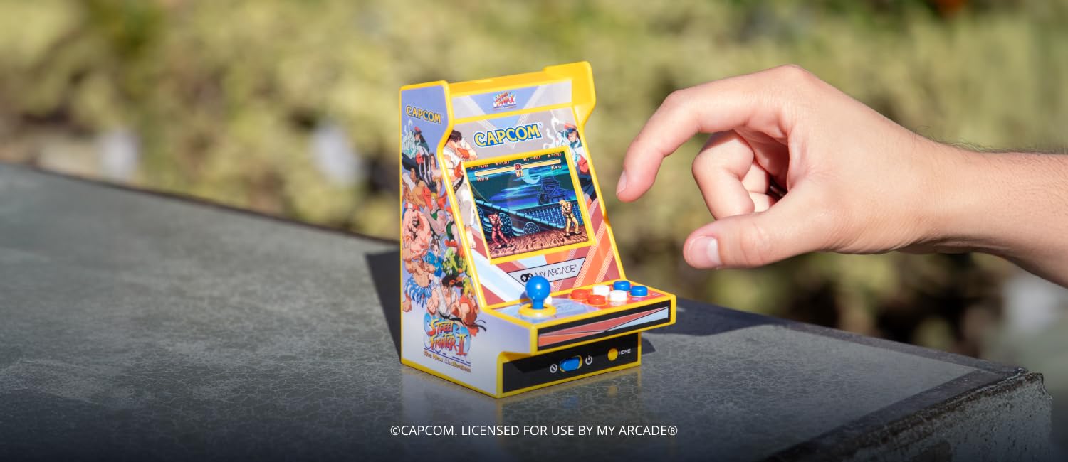 My Arcade SFII two-games-in-one graphic, added variety for quick sessions