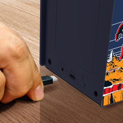 My Arcade Space Invaders Micro Player Pro display close-up, 2.75-inch color screen.