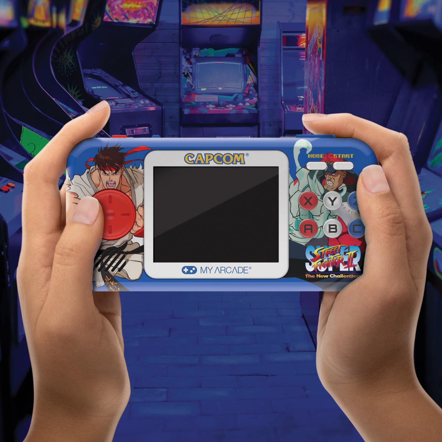My Arcade Street Fighter II Pocket Pro USB-C power and battery option details.