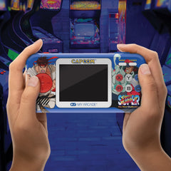 My Arcade Street Fighter II Pocket Pro USB-C power and battery option details.