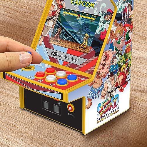 My Arcade Micro Player Pro side view showing compact handheld design