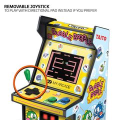 My Arcade Taito Micro Players Bubble Bobble 3.5mm headphone jack for private listening