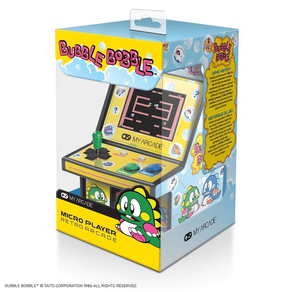 My Arcade Taito Micro Players Bubble Bobble compact design ideal for on-the-go play