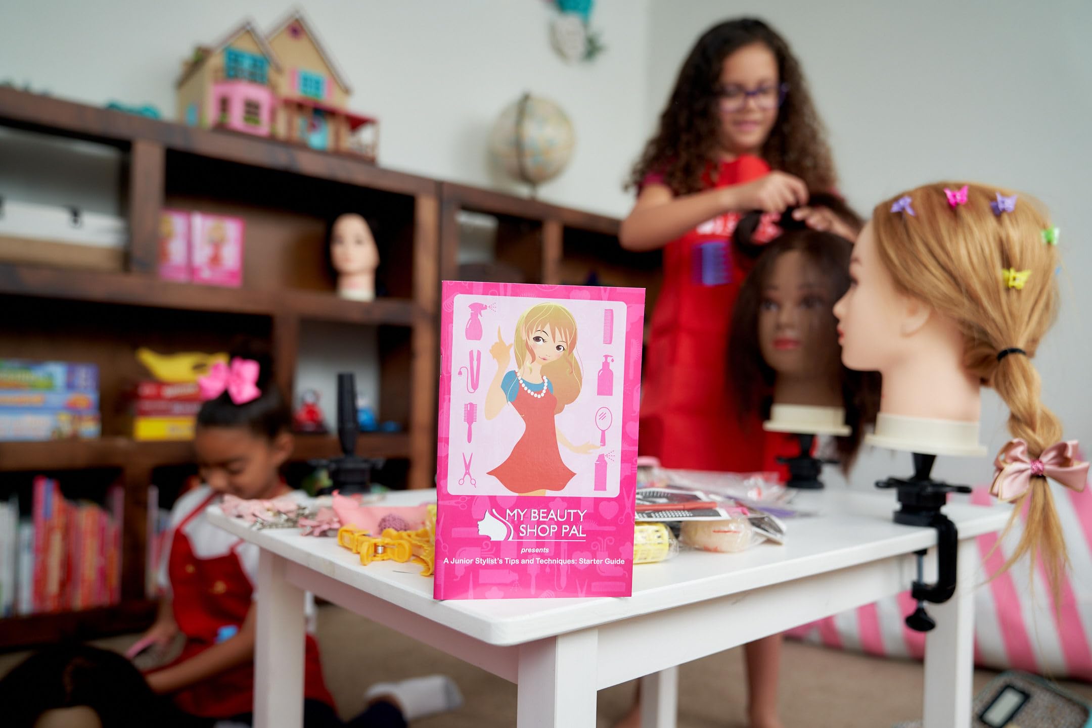 MY BEAUTYSHOP PAL Real Hair Doll offers versatile braids and wash-ready styling.