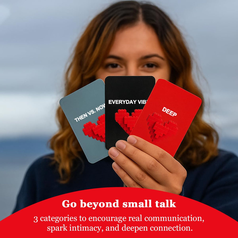 MY HERO CARDS 180-prompts image highlighting versatile questions for weeks of date-night fun