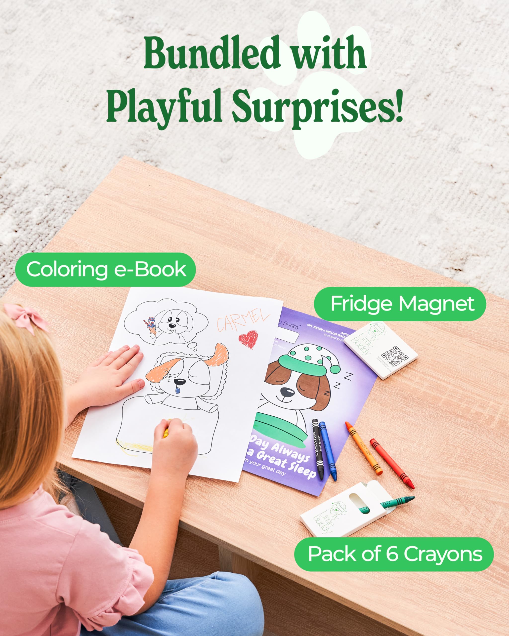 MY LITTLE BUDDY coloring book download invites screen-free art
