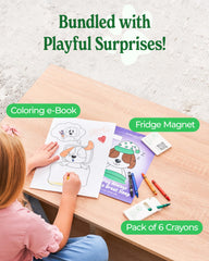 MY LITTLE BUDDY coloring book download invites screen-free art