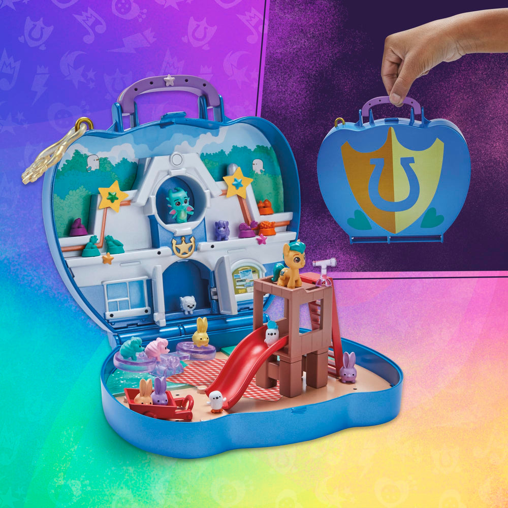 My Little Pony rainbow handle bridge connects to other Mini World Magic sets