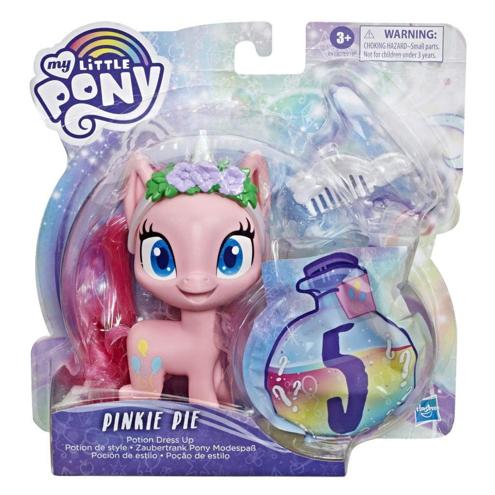 My Little Pony Pinkie Pie tinsel hair with comb for easy styling.