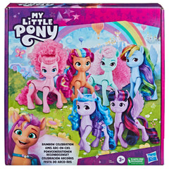 My Little Pony Rainbow Celebration Izzy Moonbow figure with colorful mane for storytelling