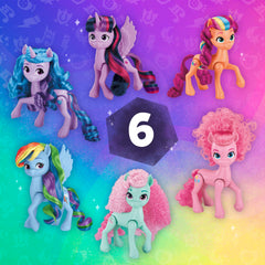 My Little Pony Rainbow Celebration Pinkie Pie figure, rainbow colors spark creative play