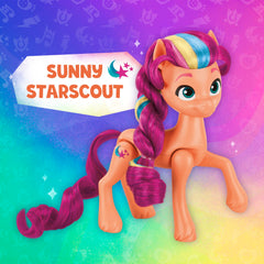 My Little Pony Rainbow Celebration ponies in a rainbow-colored display