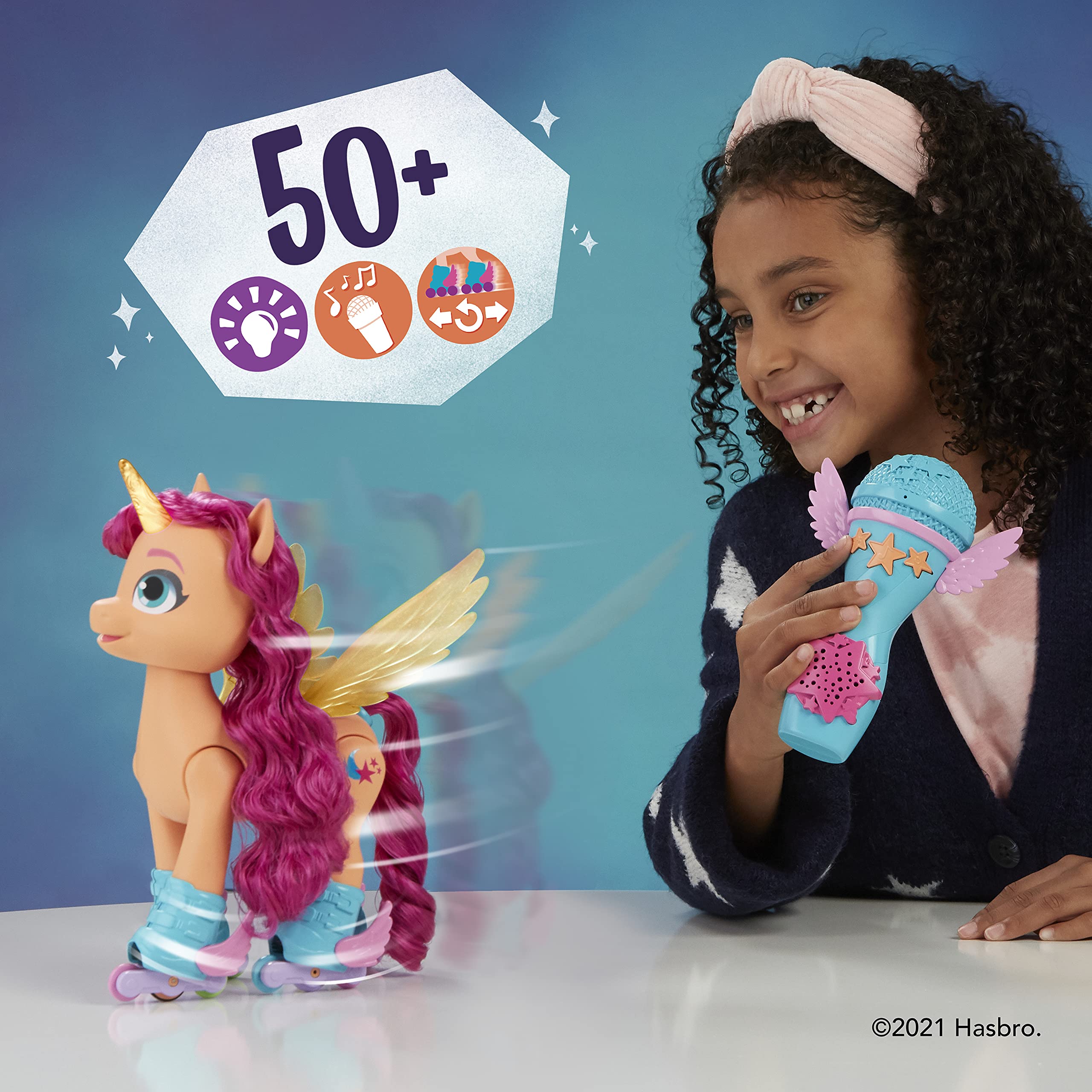 My Little Pony Sunny Starscout decorated with included stickers