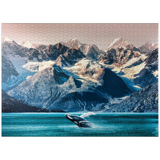 MyPuzzle Alaska Whales cover image shows vibrant colors for engaging puzzle sessions