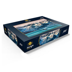 MyPuzzle Alaska Whales ocean colors showcase rich hues for immersive puzzle assembly