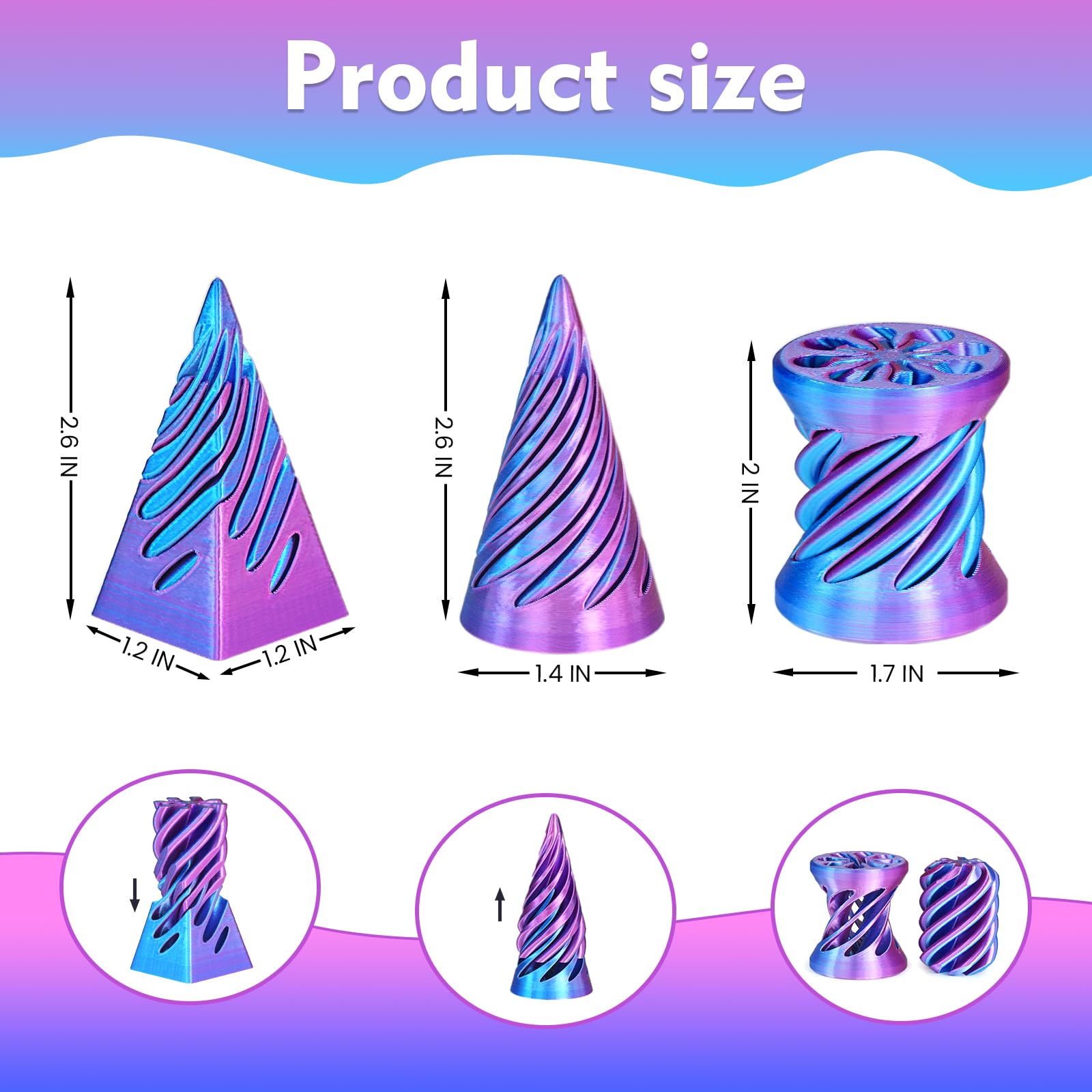 Mydhall colorful cone toy adds playful color and focus use
