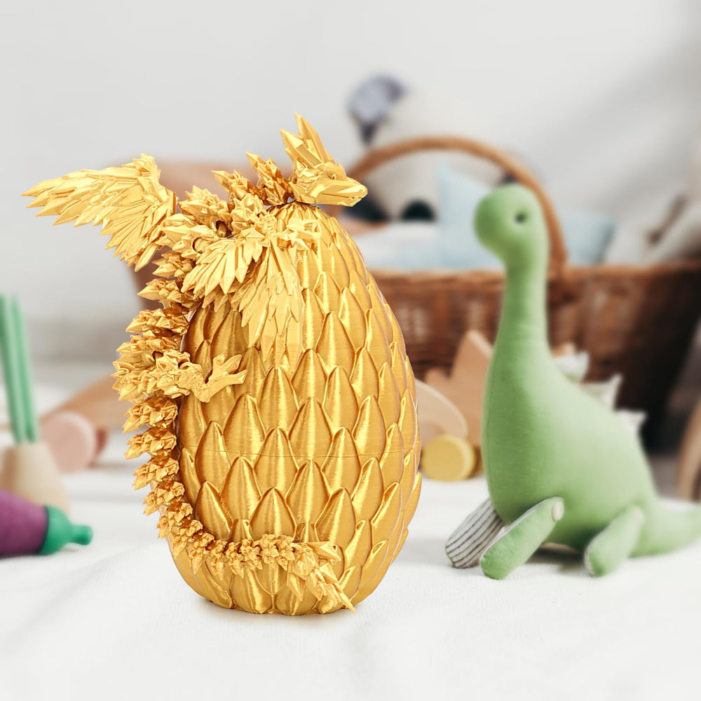 Mydhall dragon outside-egg pose for dynamic display and storytelling
