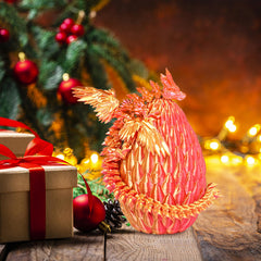 Mydhall flame-red decor dragon egg elevates desks and kid-friendly spaces